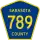 County Road 789 marker