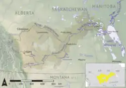 The Saskatchewan River drainage basin