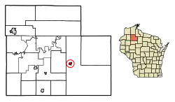 Location of Winter in Sawyer County, Wisconsin.