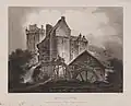 Engraving of Elcho Castle by James Fittler in Scotia Depicta published 1804
