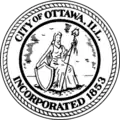 Official seal of Ottawa, Illinois