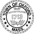 Official seal of Oxford, Massachusetts