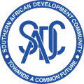 Logo of 4 other official names: Communauté de développement d'Afrique australe (French) Comunidade para o Desenvolvimento da África Austral (Portuguese) Suider-Afrikaanse Ontwikkelingsgemeenskap (Afrikaans) Jumuiya ya Maendeleo ya Nchi za Kusini mwa Afrika (Swahili)