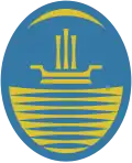 Seal of the city of Buenos Aires from 1997 to 2008. The seal is derivative institutional symbol from the coat of arms.