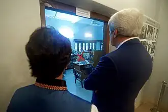 The library on the ground floor