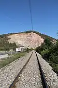 Slovac - quarry and rail Belgrade - Bar