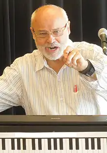 Seth Riggs at the "Margareta Svensson Riggs and Seth Riggs Summer Vocal Workshop" in Varberg, Sweden July 26, 2013