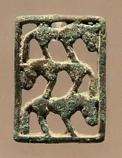 Bronze horse ornament (Shajing culture 700-100 BCE)