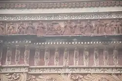Terracotta relief at Gauranga temple