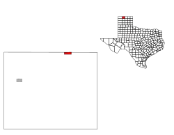 Location of Texhoma, Texas