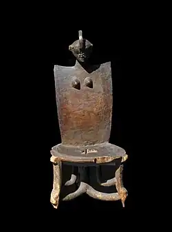 Image 17High-backed stool, Kami ethnic group, late 19th century, Musée des Confluences, Lyon (from Culture of Tanzania)