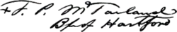 Francis Patrick McFarland's signature