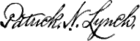 Patrick Neeson Lynch's signature