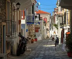 Street in Skiathos town