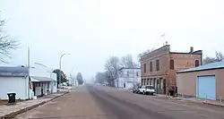 Hickory Street looking north from Jackson Street