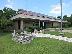 Smithville City Hall on Main Street. Mayor Sharon Seidel Forester.