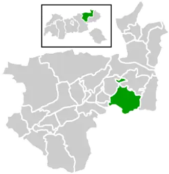 Location within Kufstein district