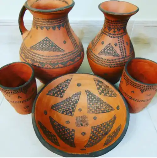 Traditional pottery from Kalpouregan