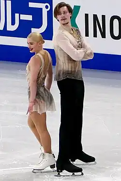 Sofiia Holichenko and Artem Darenskyi at the 2024 World Championships