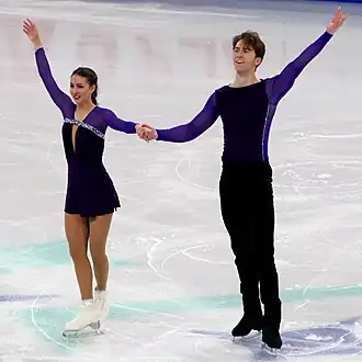Sophia Schaller and Livio Mayr at the 2024 World Championships