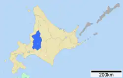 Location of Sorachi Subprefecture