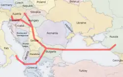 Proposed Route of South Stream