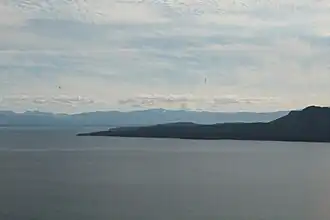 The end of land protruding out into the sea