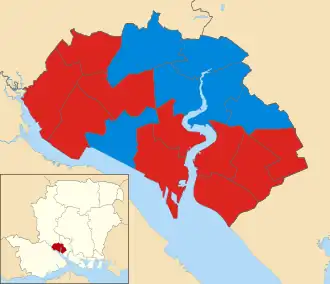 2011 results map