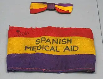 Spanish Medical Aid Committee armband[18]