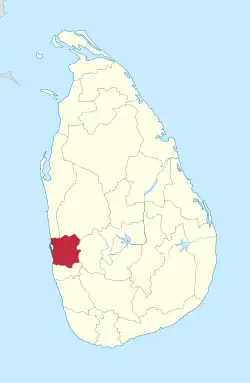 Location within Sri Lanka