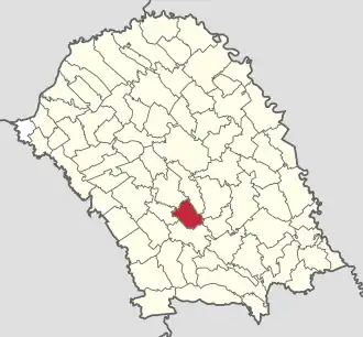Location in Botoșani County