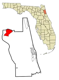 Location in St. Johns County and the state of Florida