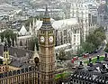 St Margaret's, seen from the London Eye Ferris wheel