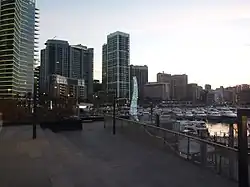 Saint George Bay including the Phoenicia, on the right