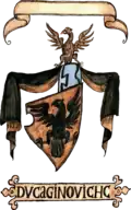 17th-century coat of arms of the Dukagjini family from the Fojnica Armorial