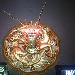 Dragon wall decoration at Chinese restaurant