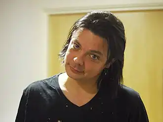 Steve Hewitt backstage at Manchester Academy, February 2011