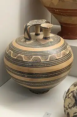 Stirrup jar from Asine 1150-1100 BCE