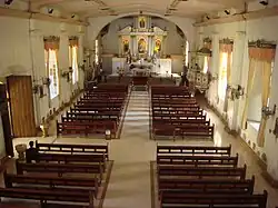 Overview of the interior of the Parish of St. James the Apostle church