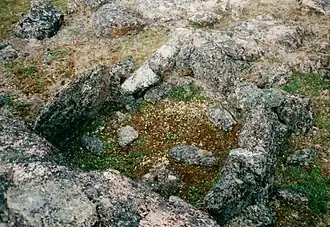 Stone box for storing food