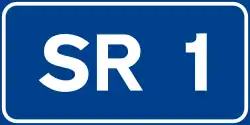 Road marker for regional roads in Italy