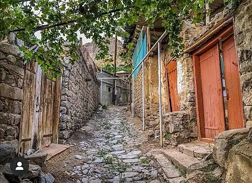 A street in Pokr Tagh, Meghri