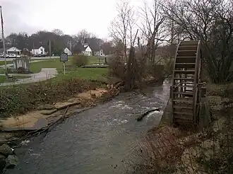 Mill Creek passing through Comstock Park