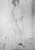 Study of a Standing Male Nude at the Metropolitan Museum of Art, 1885