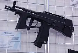 PP2000 with its stock folded