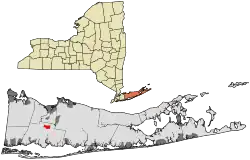 Location within Suffolk County