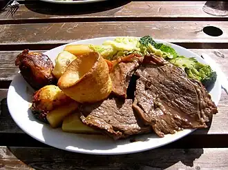 British Sunday roast
