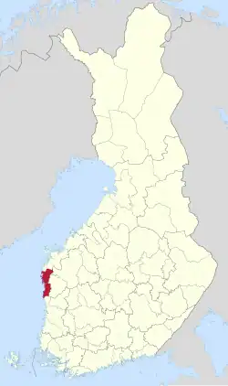 Location of Sydösterbotten