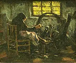 Suze Robertson (1900): Woman spinning, Gemeentemuseum Helmond