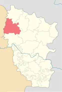 Location of Svatovsky District in the Luhansk People's Republic